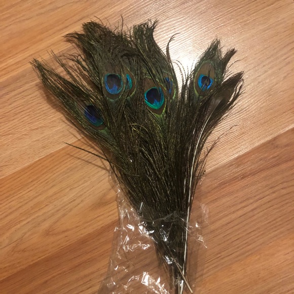 🌸Cherry blossom vase with 10 🦚Peakcock feather - Picture 4 of 6